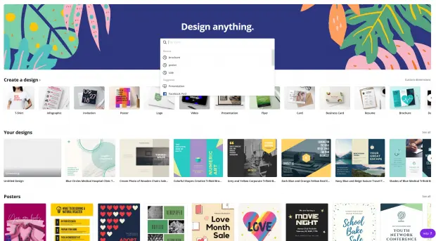 Design Anything for Facebook - Canva