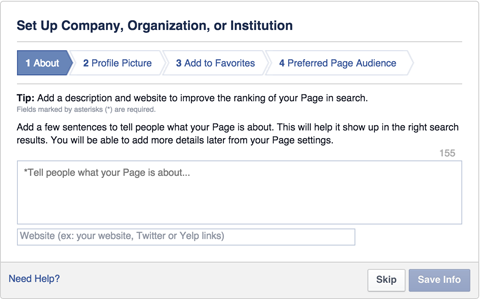 How to Setup a Facebook Page