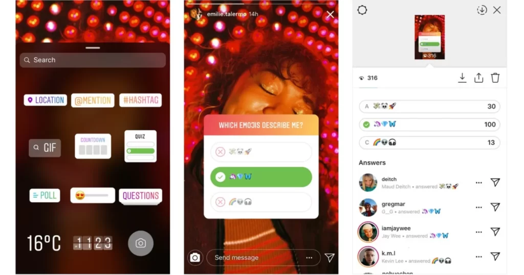 Instagrams Interactive Stickers Feature 