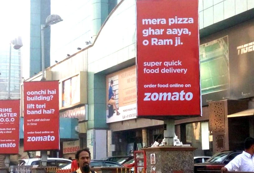 Mera Pizza Ghar Aaya Ram ji - Zomato Punching Line