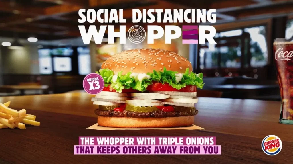 Social Distancing Whopper - With Triple Onions 