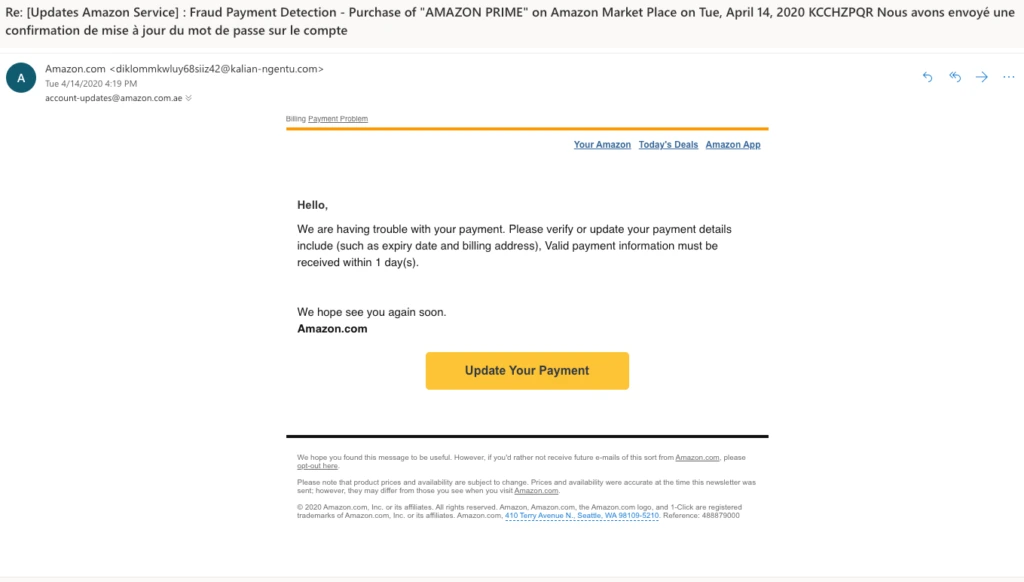 Personalise Amazon Email