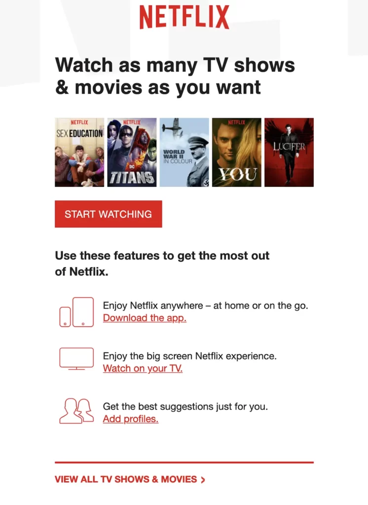 Netflix Email